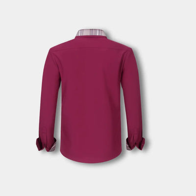 T-shirt manches longues à finitions carreaux pour Homme – Joni