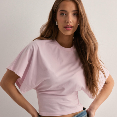 T-shirt structuré oversize pour femme | Manches courtes