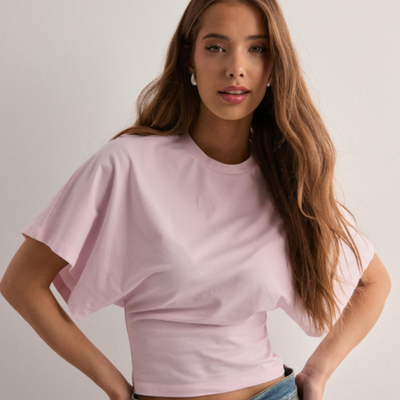 T-shirt structuré oversize pour femme | Manches courtes