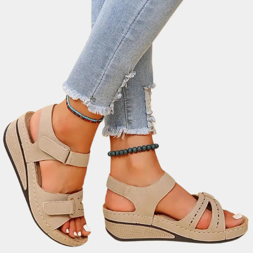 Sandales à bride épaisse semelle compensée pour Femme – Melinda