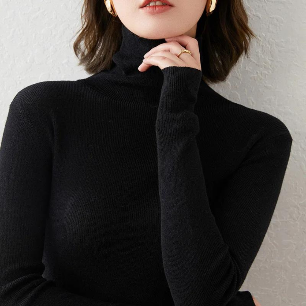 Tanisha | Pull Gola Haute Élégant Pour Femmes