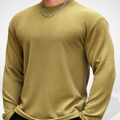 T-shirt manches longues à maille texturée pour Homme – Fredin