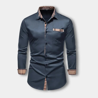 T-shirt manches longues à détails contrastés pour Homme – Toya