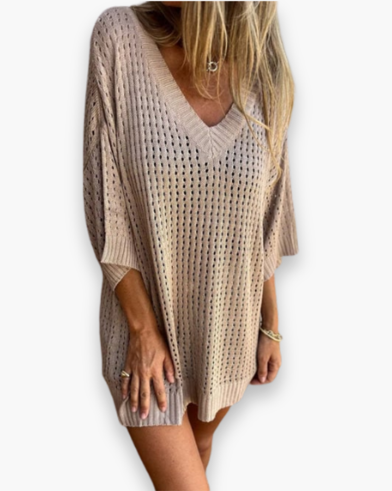 Top de loisirs élégant femme | Col en V