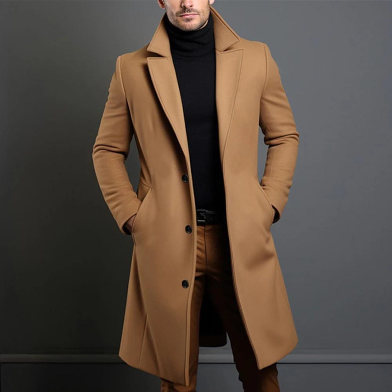 Trench avec des poches pour homme | hiver