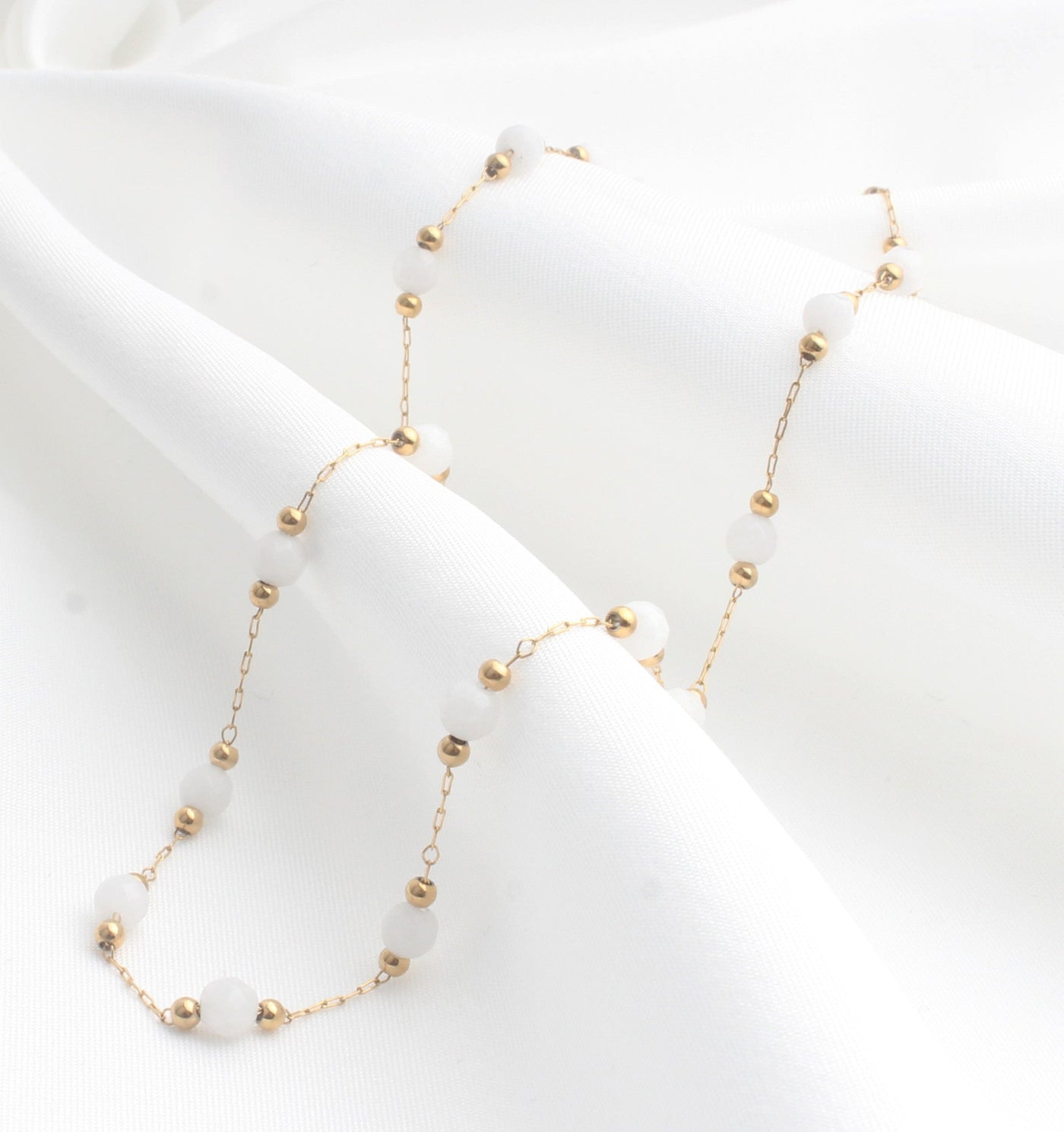 Sophia – Collier – Pierre naturelle – Acier inoxydable