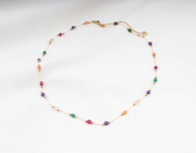 Sophia – Collier – Pierre naturelle – Acier inoxydable