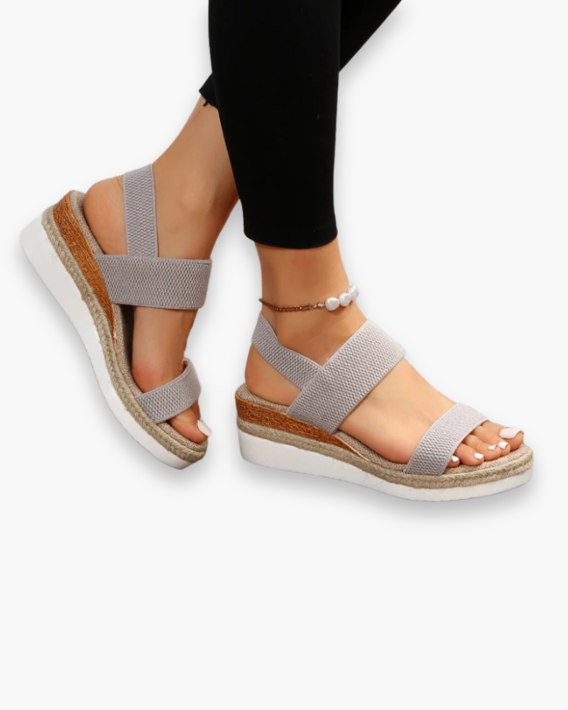 Sandales compensées confort femme | élégant