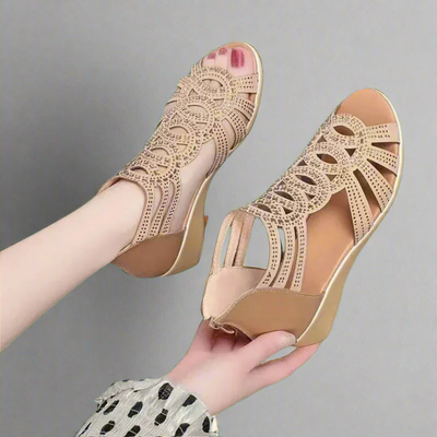 Senta | Sandales romaines artisanales en cuir premium