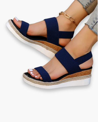 Sandales compensées confort femme | élégant