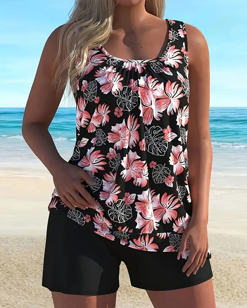 Tankini Vacances Imprimé Deux Pièces