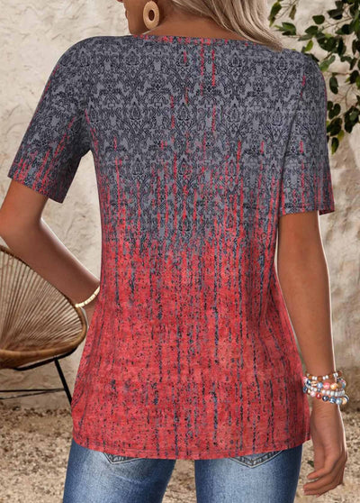 T-shirt à manches courtes rouge