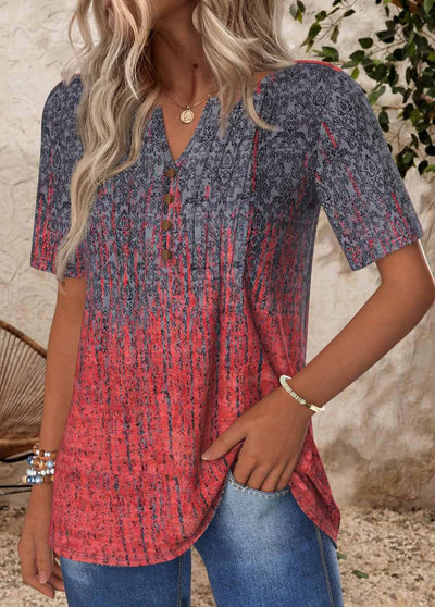 T-shirt à manches courtes rouge