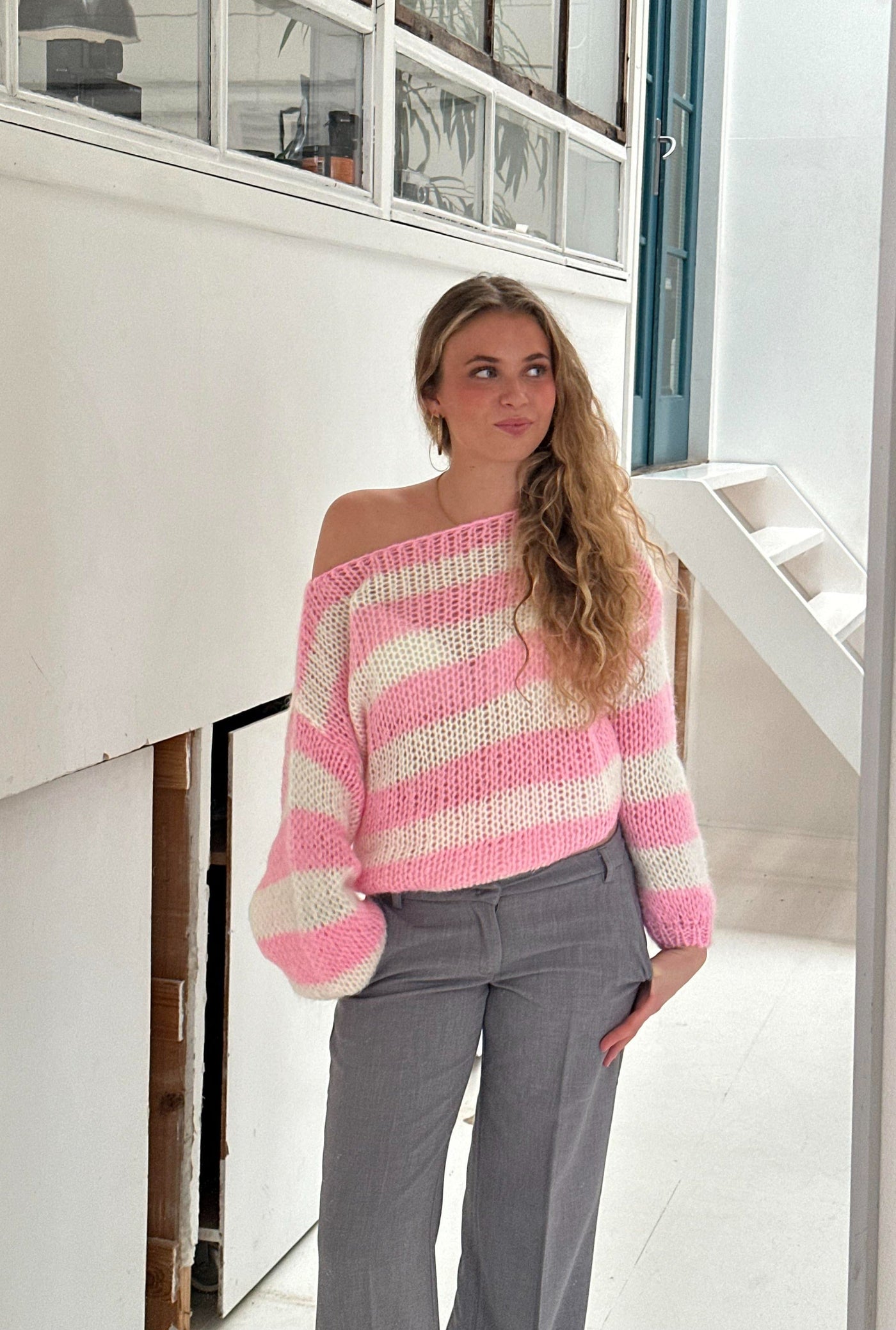 Pull rayé pour femmes | Chaud