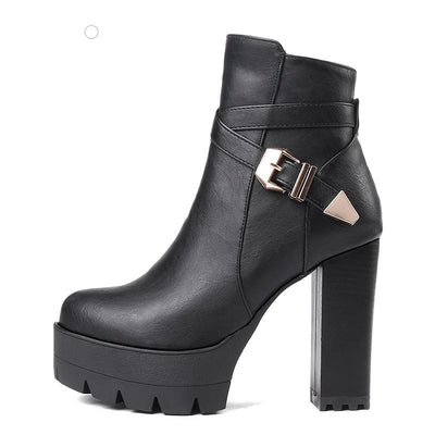 Sophie Confort® | Bottines à talon haut avec boucle élégante