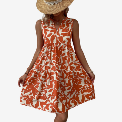 Séraphine™ Midi à Motifs Feuillus