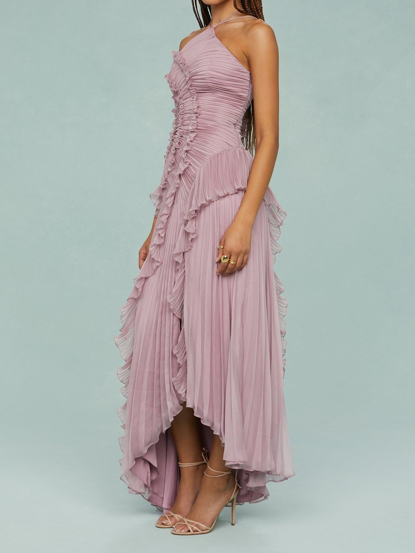 Robe longue Océan Pink