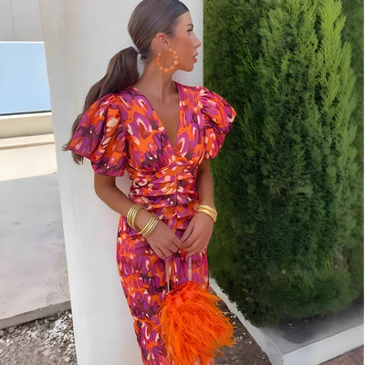 Vivienne™ | Robe Élégante et Colorée