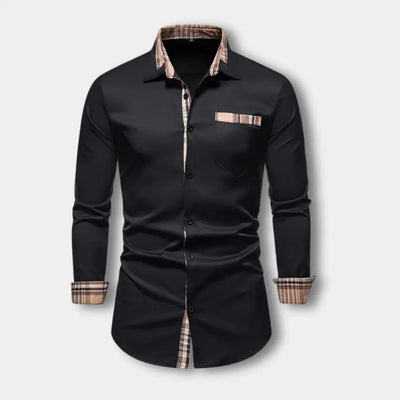 T-shirt manches longues à détails contrastés pour Homme – Toya