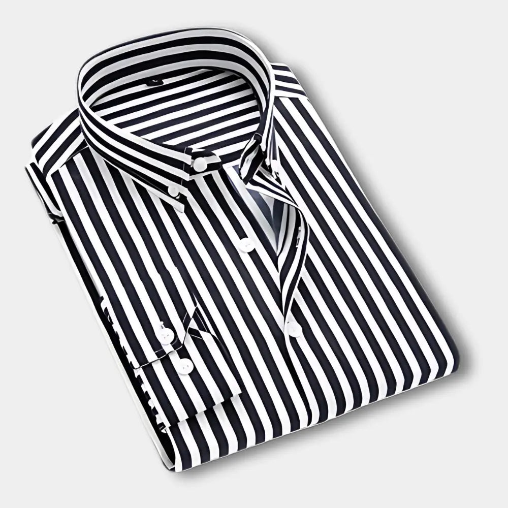 T-shirt manches longues à rayures verticales pour Homme – Dillon