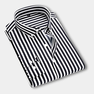 T-shirt manches longues à rayures verticales pour Homme – Dillon