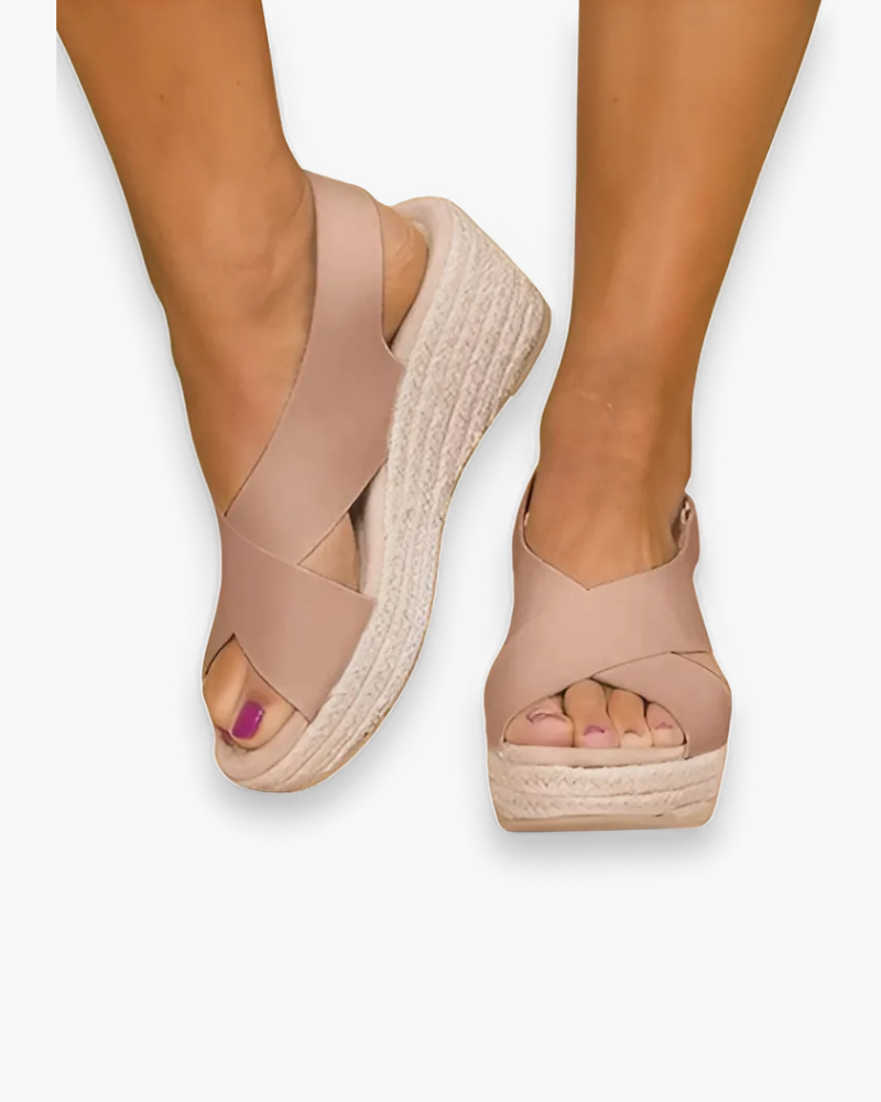 Sandales à Talon Compensé pour Femme | Élégance