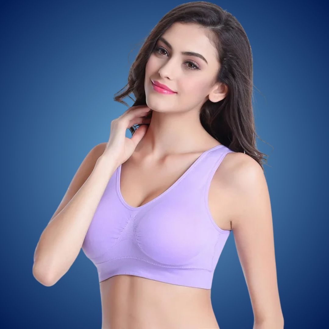 Soutien-gorge BreathEase Seamless Air Bra - Soutien léger et confortable pour une utilisation quotidienne - Port actif et récupération post-partum