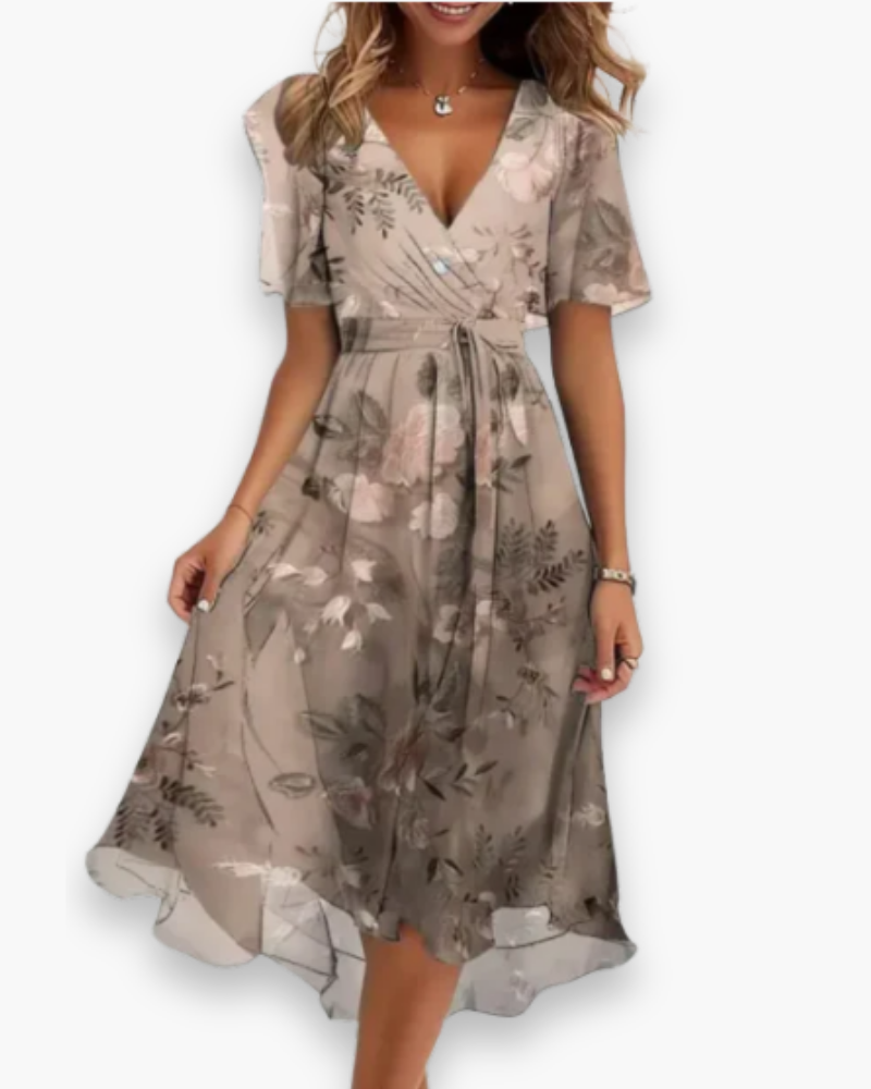 Robe mi-longue fluide pour femme | Élégance chic