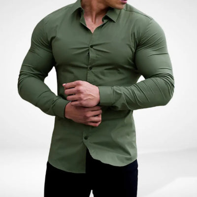 T-shirt manches longues ajusté silhouette athlétique pour Homme – Geryo