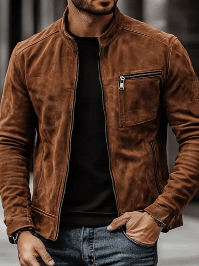 Robert™ | Veste vintage en suède