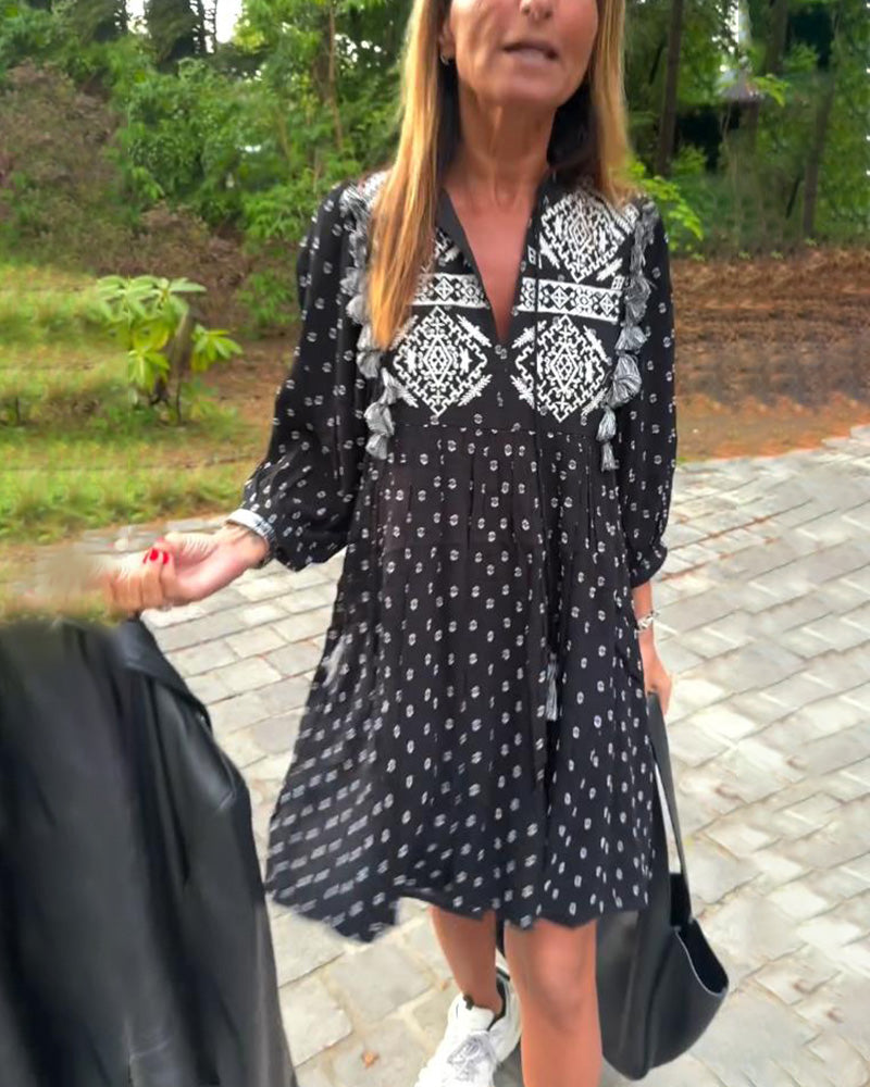 Robe Tendance Et Élégante Imprimée