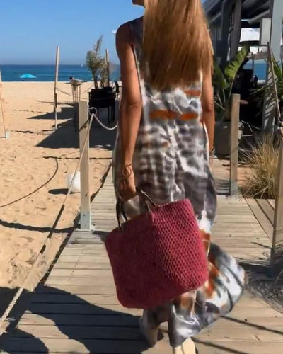 SORIA – Robe sans manches à imprimé tie-dye