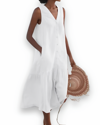 Robe midi décontractée pour femme | Élégante