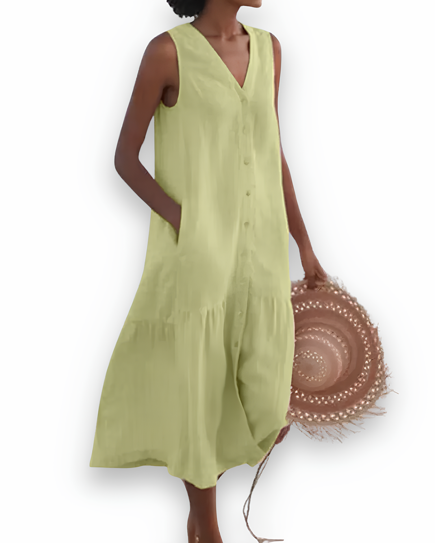 Robe midi décontractée pour femme | Élégante