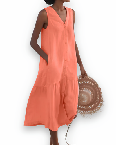 Robe midi décontractée pour femme | Élégante