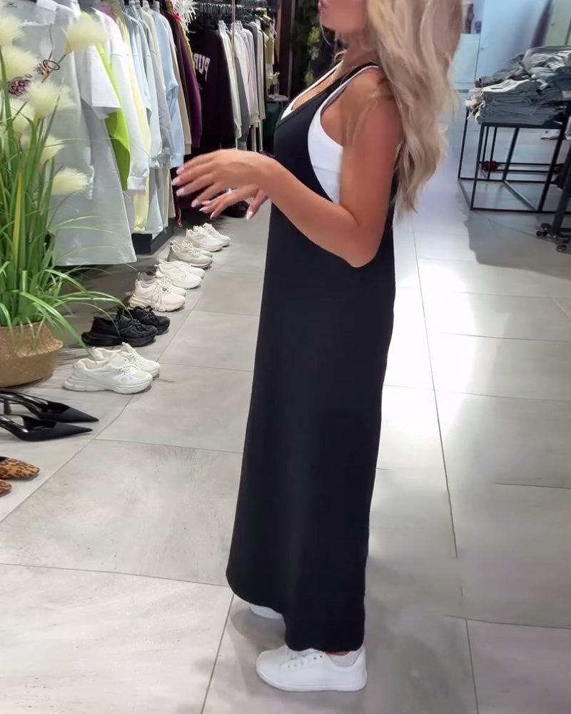 Robe Minceur Bretelles Décontracté