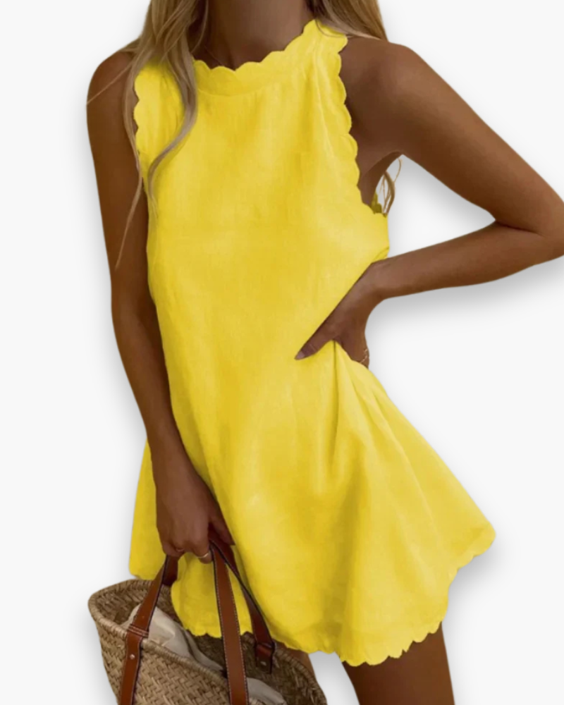 Robe ondulée élégante femme | Mini d'été