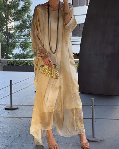 SOREA - Robe en Chiffon Élégante