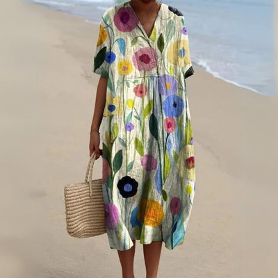 Sophia™ | Robe à Motif Floral Éclatant