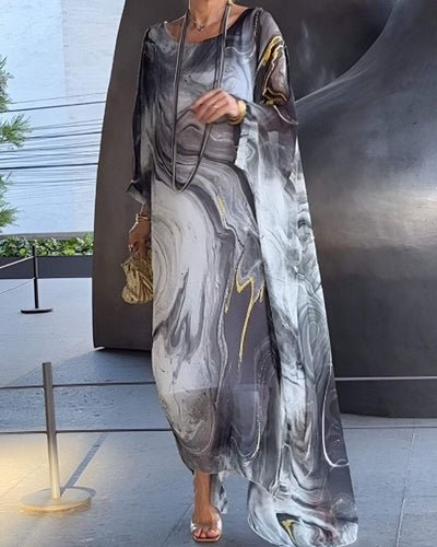 SOREA - Robe en Chiffon Élégante