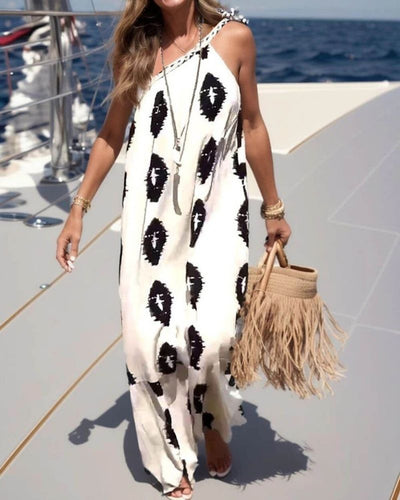 SUNSHINE - Robe longue ample asymétrique