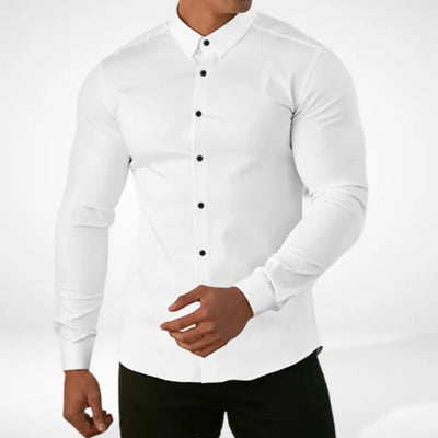 T-shirt manches longues ajusté silhouette athlétique pour Homme – Geryo