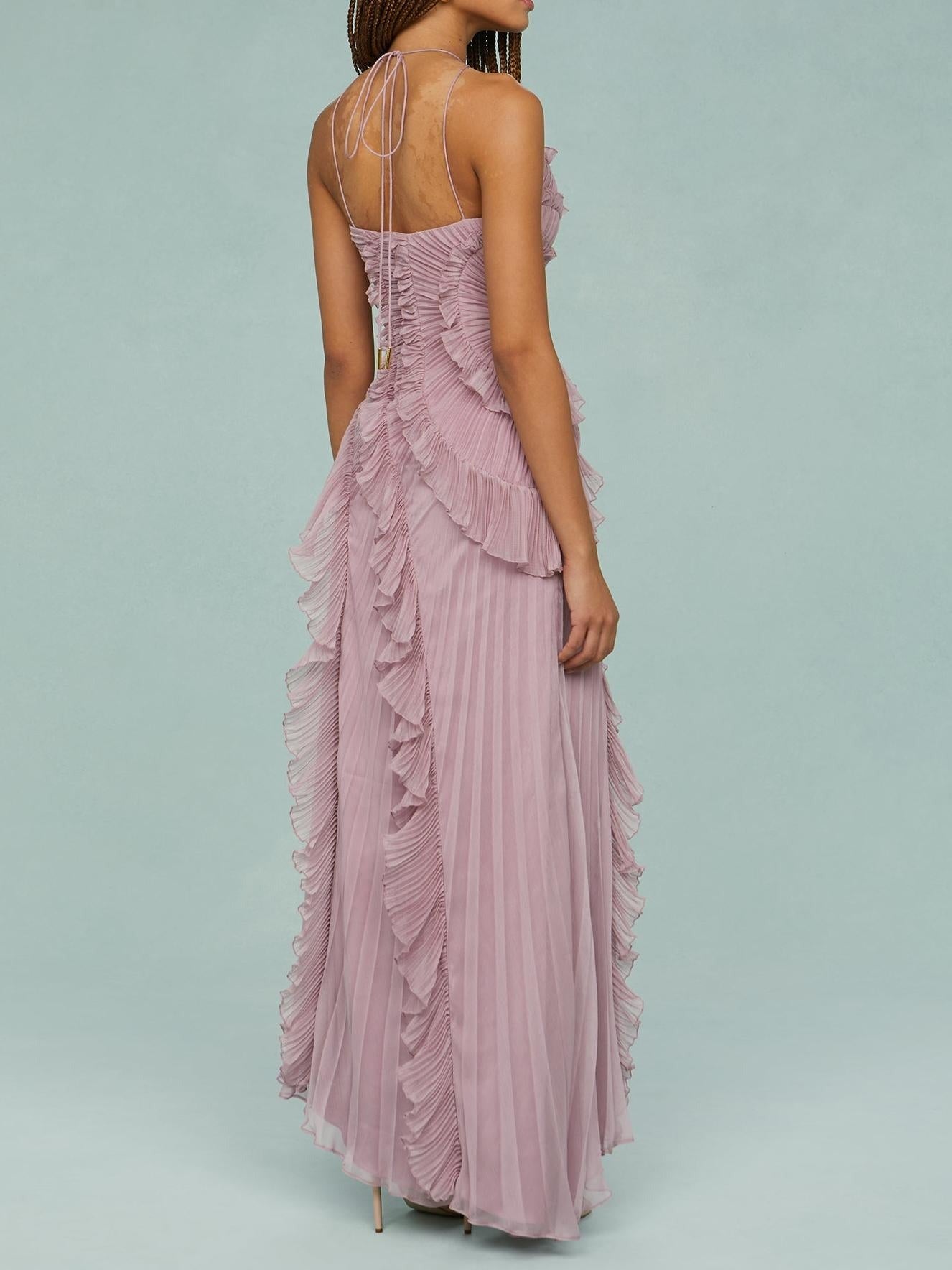 Robe longue Océan Pink