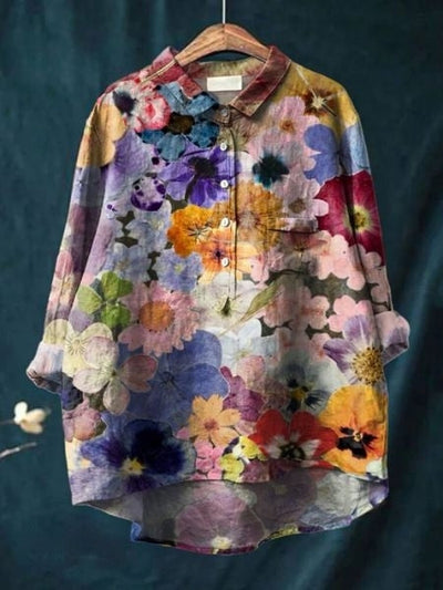 Halima™ | Chemisier Floral Élégant