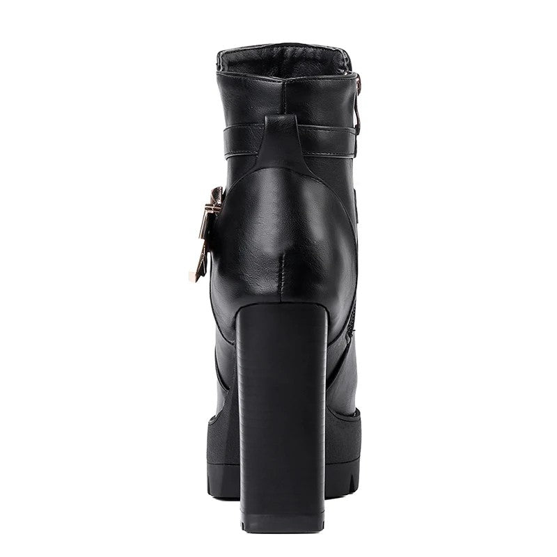 Sophie Confort® | Bottines à talon haut avec boucle élégante