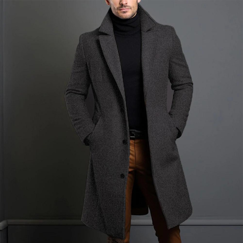 Trench avec des poches pour homme | hiver