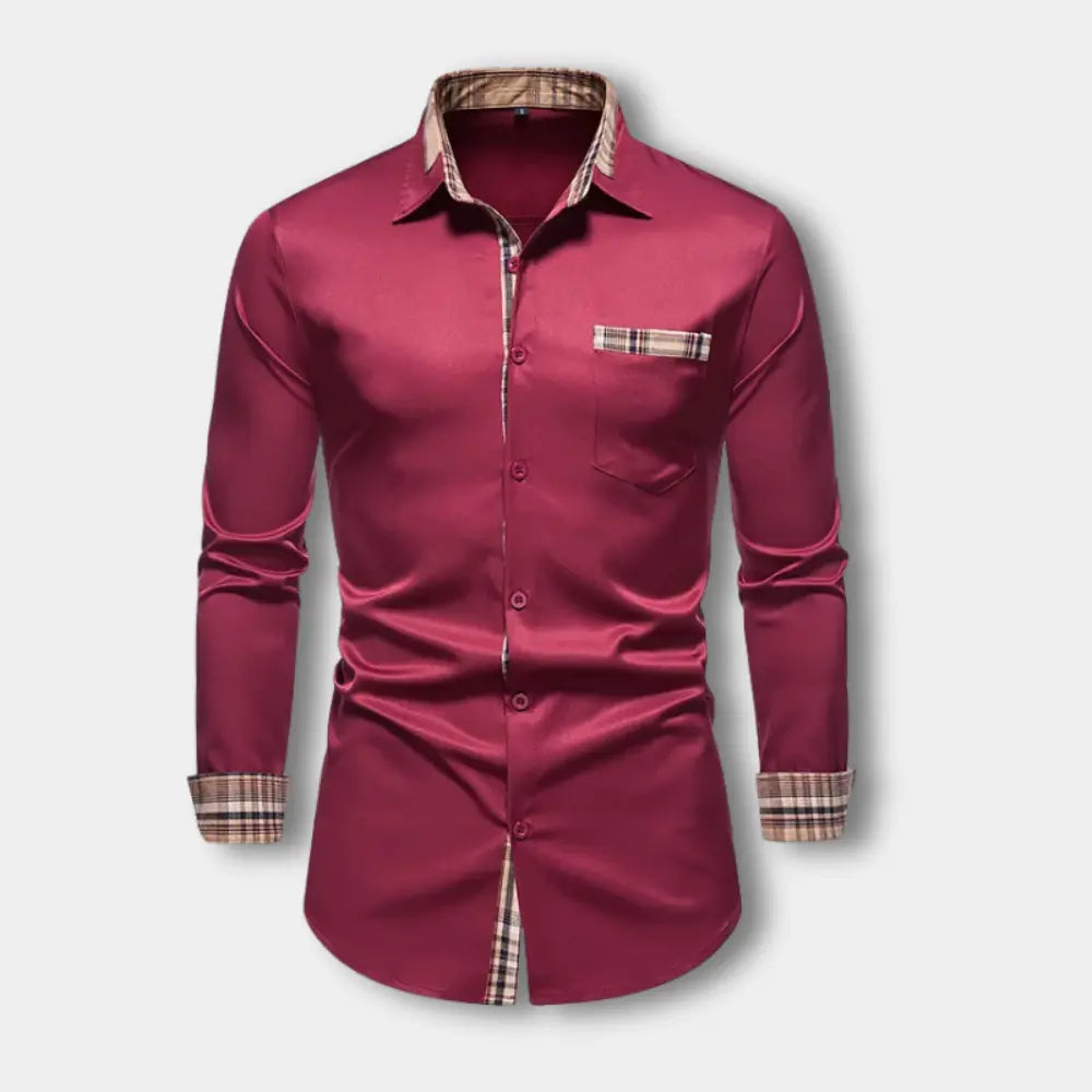 T-shirt manches longues à détails contrastés pour Homme – Toya