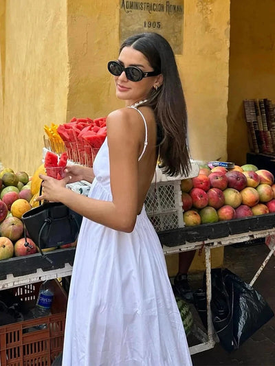 Sophie Paris® | Robe longue d’été à fines bretelles