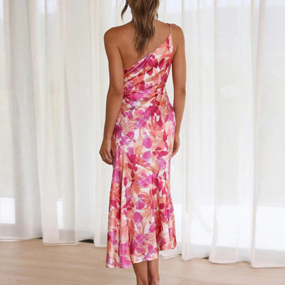 Sophie Paris® | Robe asymétrique fluide à imprimé floral