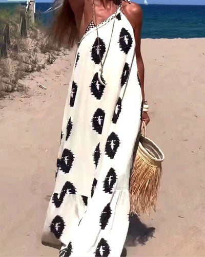 SUNSHINE - Robe longue ample asymétrique